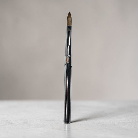 NVB Pro Kolinsky Acrylic Brush-Size 10 (Silver)